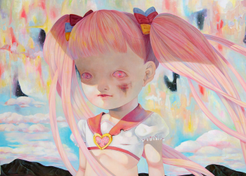 Who Will Save the Magical Girl?, Oil on canvas, 51.3" x 63.8", 2011